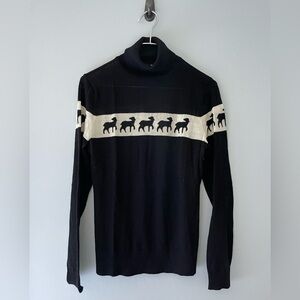 L.A.M.B. By Gwen Stefani Lamb turtleneck sweater black and white Size Large L